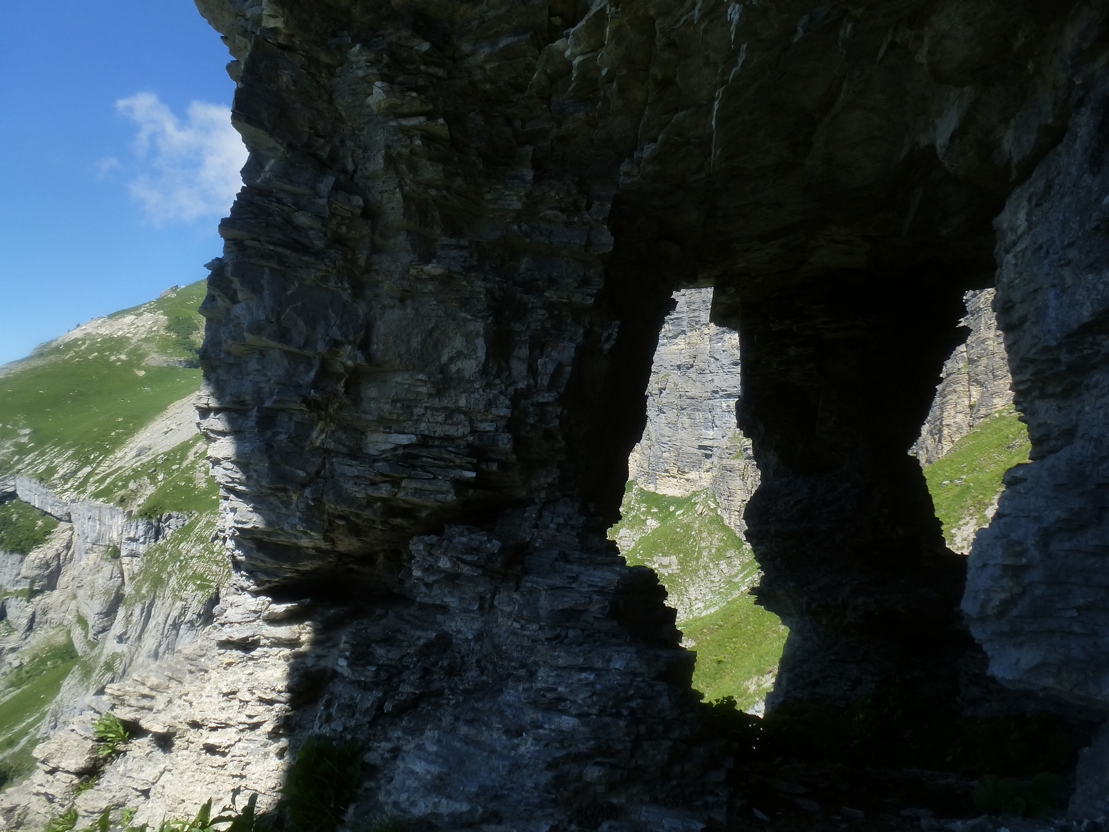 East side of the triple arch
